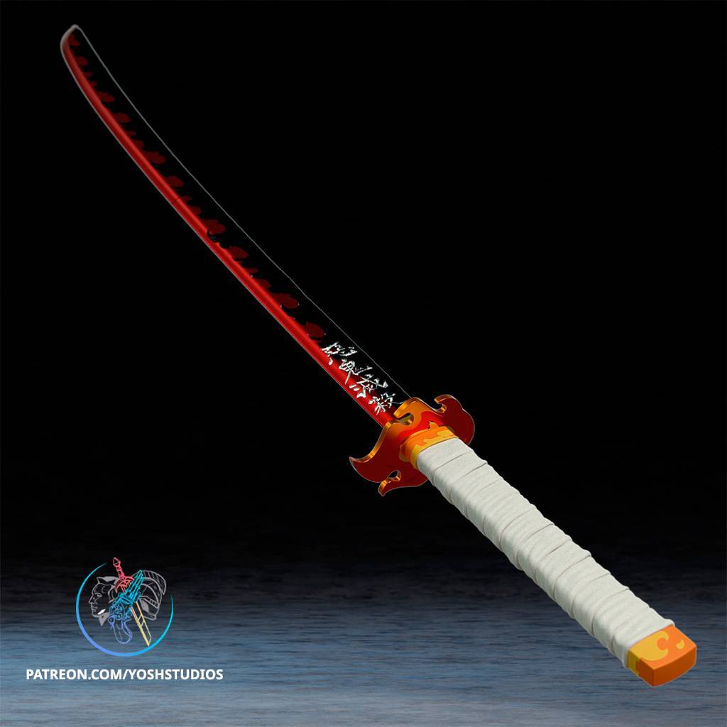 P站图纸印象馆 Yosh 恶魔杀手的武士刀 Yosh 恶魔杀手的武士刀