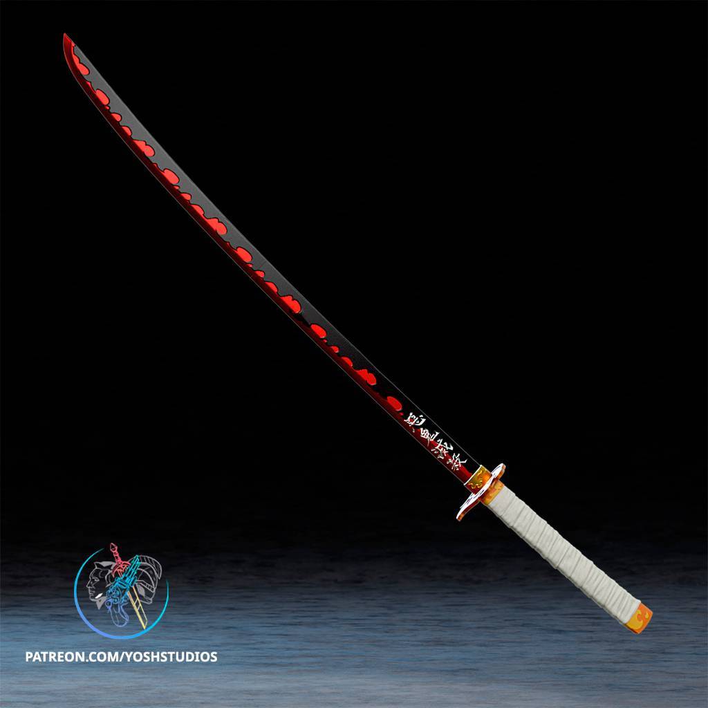 P站图纸印象馆 Yosh 恶魔杀手的武士刀 Yosh 恶魔杀手的武士刀