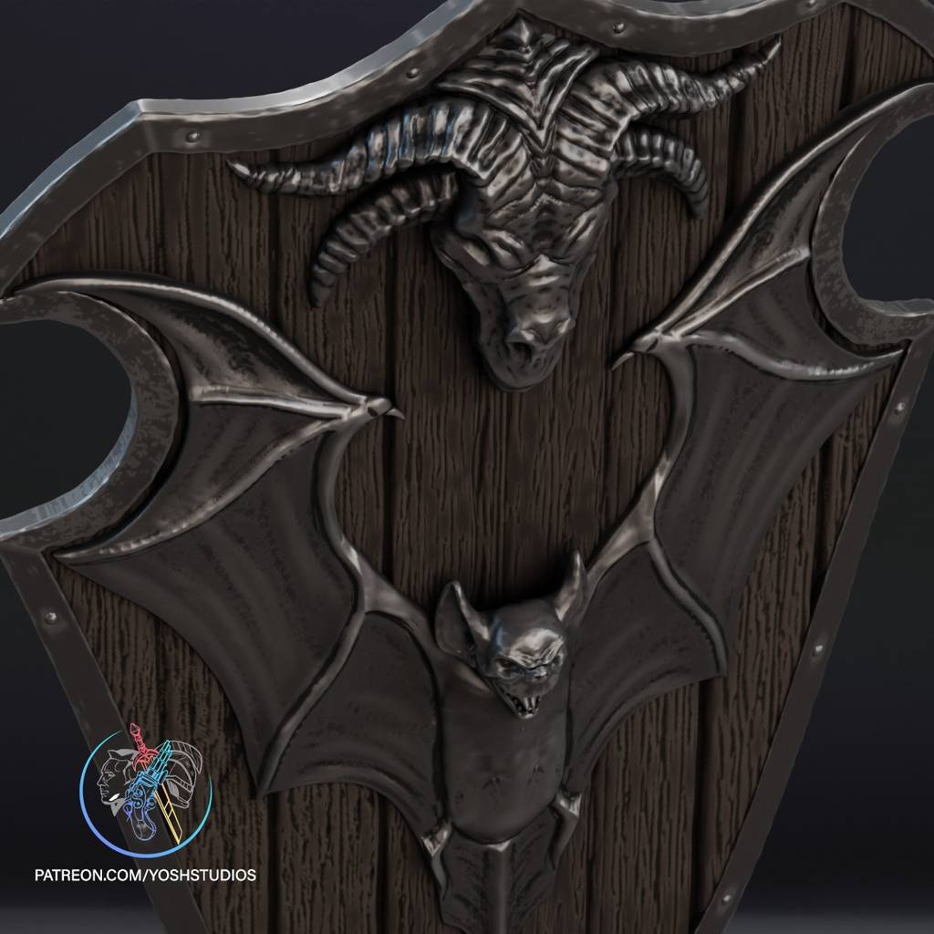 P站图纸印象馆 Yosh DC漫画 蝙蝠侠剑和盾牌 Yosh DC漫画 蝙蝠侠剑和盾牌