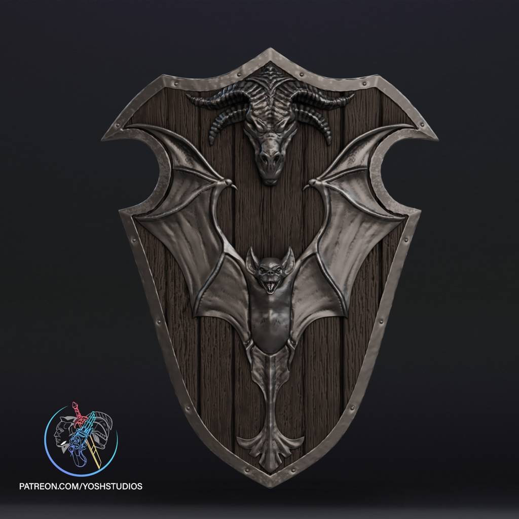 P站图纸印象馆 Yosh DC漫画 蝙蝠侠剑和盾牌 Yosh DC漫画 蝙蝠侠剑和盾牌