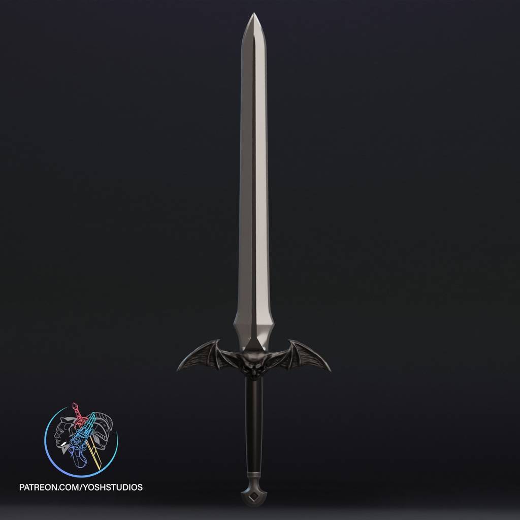 P站图纸印象馆 Yosh DC漫画 蝙蝠侠剑和盾牌 Yosh DC漫画 蝙蝠侠剑和盾牌