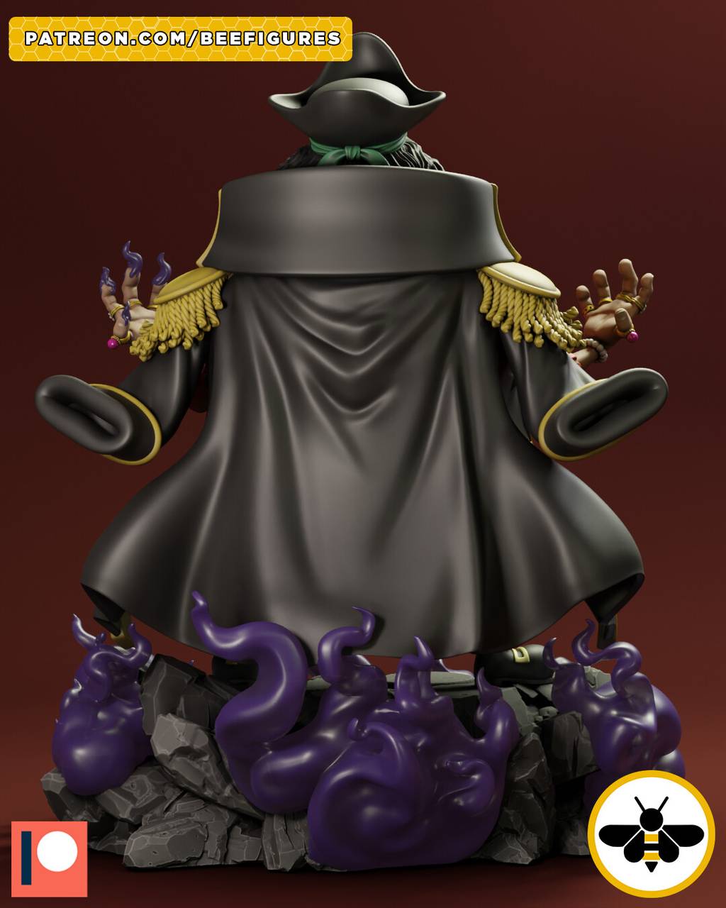 P站图纸印象馆 Bee Figures 海贼王 黑胡子 Bee Figures 海贼王 黑胡子