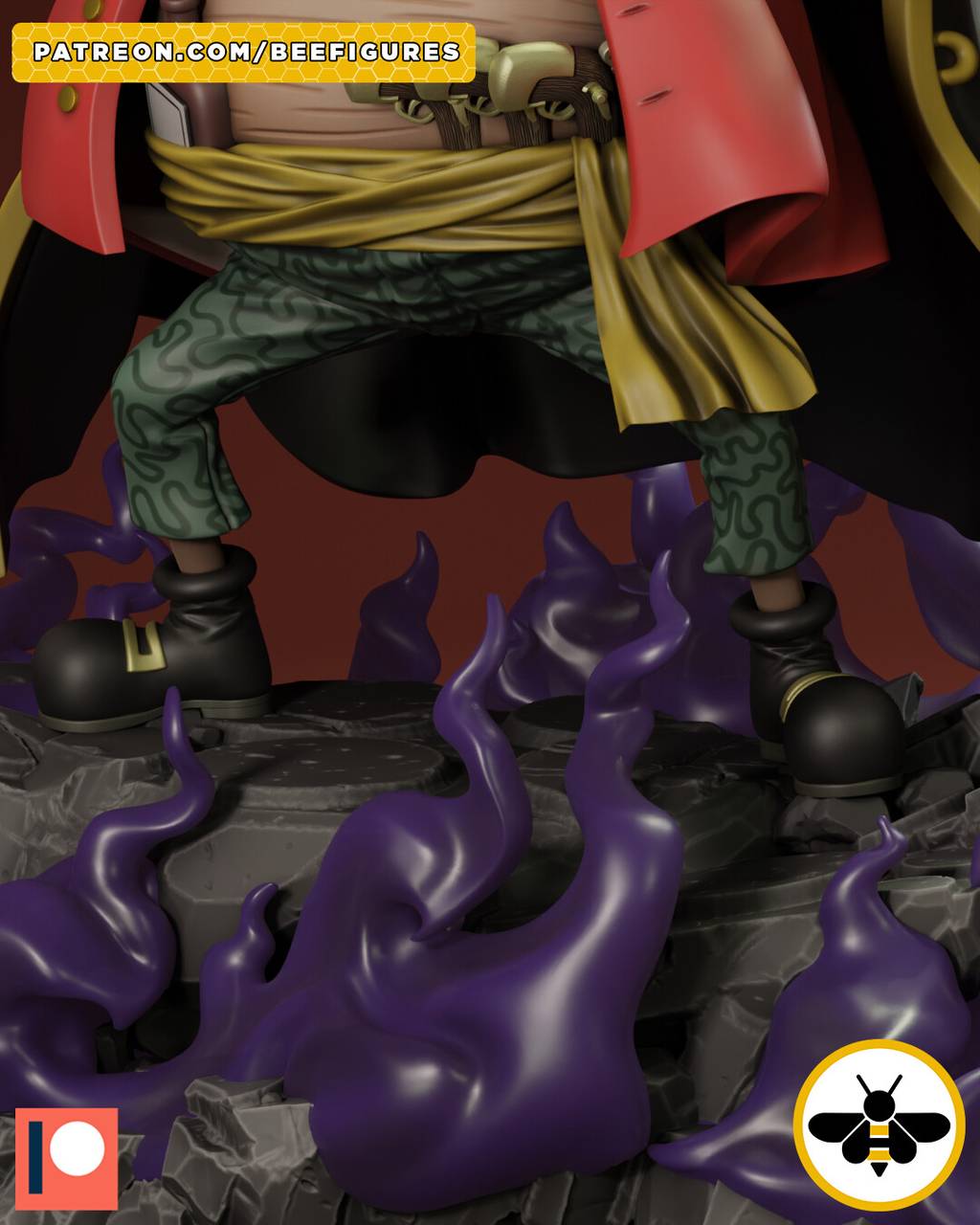 P站图纸印象馆 Bee Figures 海贼王 黑胡子 Bee Figures 海贼王 黑胡子