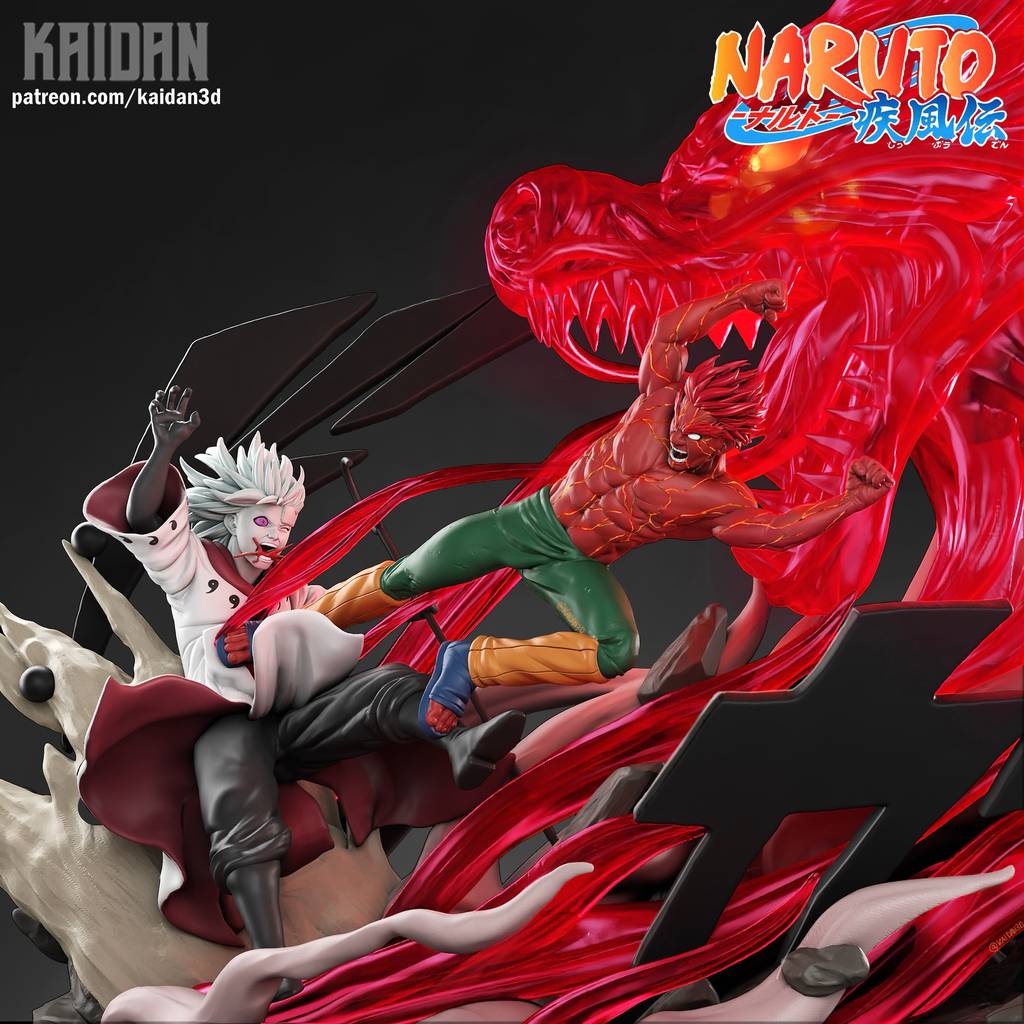 P站图纸印象馆 Kaidan 火影忍者 宇智波斑对战迈特凯 Kaidan 火影忍者 宇智波斑对战迈特凯