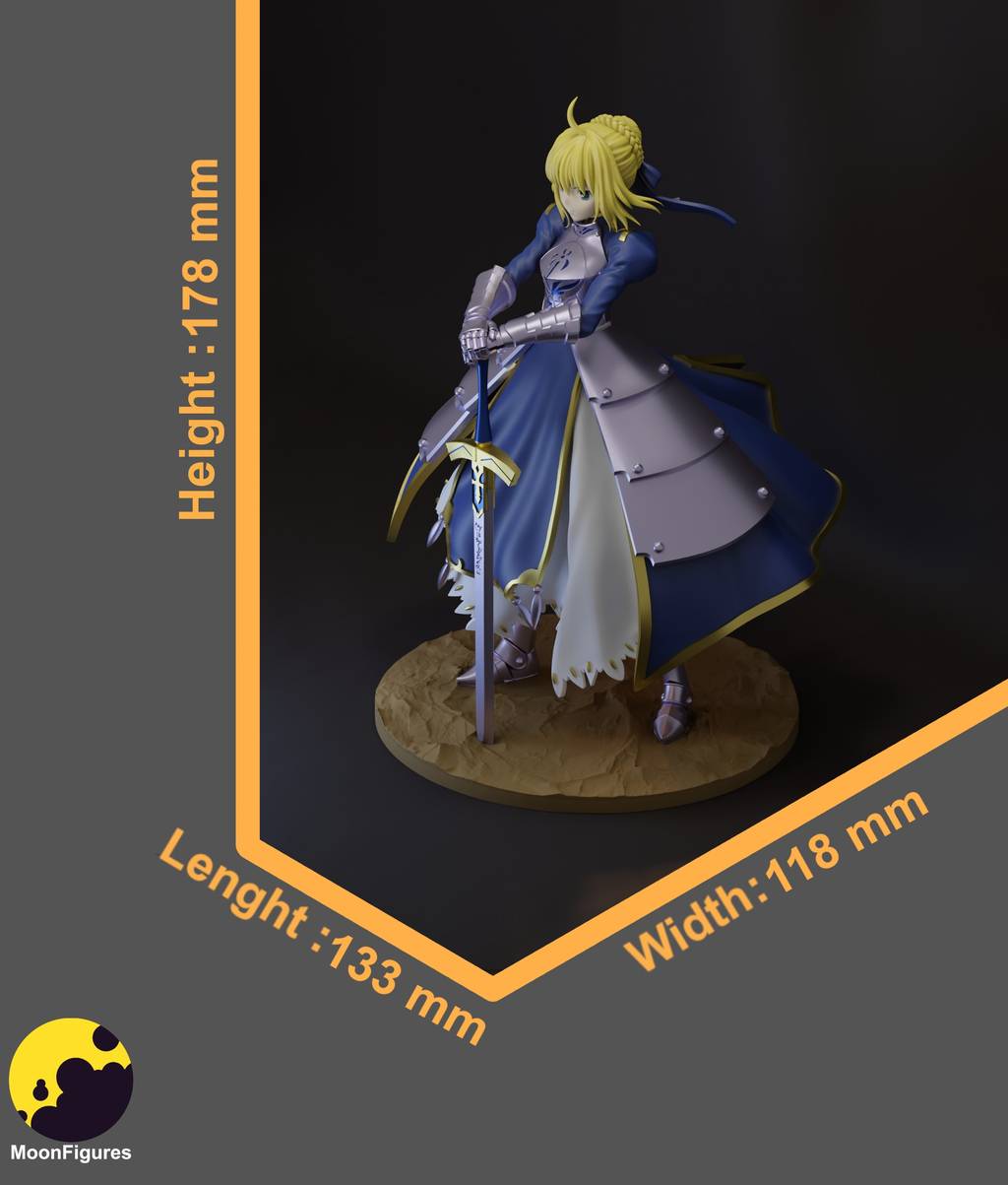 P站图纸印象馆 Moon Figures 命运之夜 阿尔托利亚·潘德拉贡 Moon Figures 命运之夜 阿尔托利亚·潘德拉贡