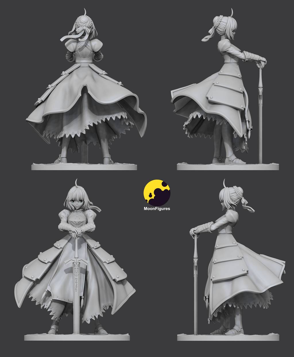 P站图纸印象馆 Moon Figures 命运之夜 阿尔托利亚·潘德拉贡 Moon Figures 命运之夜 阿尔托利亚·潘德拉贡