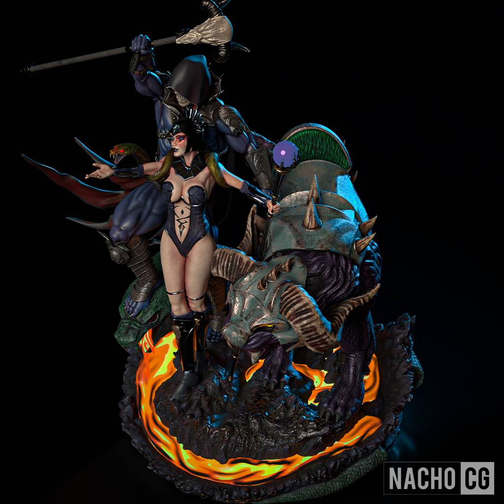 P站图纸印象馆 Nacho CG 宇宙的巨人希曼 邪恶琳和骷髅王 Nacho CG 宇宙的巨人希曼 邪恶琳和骷髅王