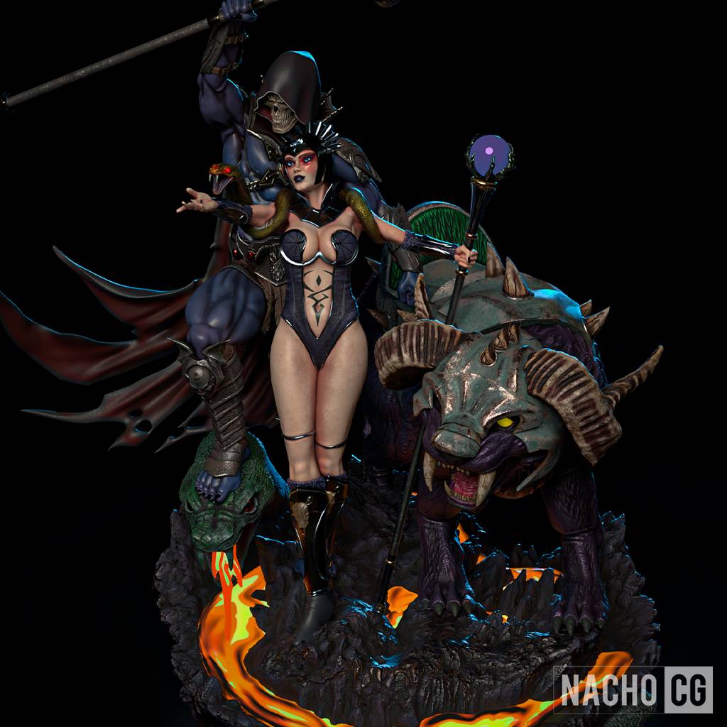 P站图纸印象馆 Nacho CG 宇宙的巨人希曼 邪恶琳和骷髅王 Nacho CG 宇宙的巨人希曼 邪恶琳和骷髅王