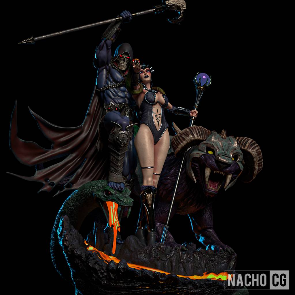 P站图纸印象馆 Nacho CG 宇宙的巨人希曼 邪恶琳和骷髅王 Nacho CG 宇宙的巨人希曼 邪恶琳和骷髅王