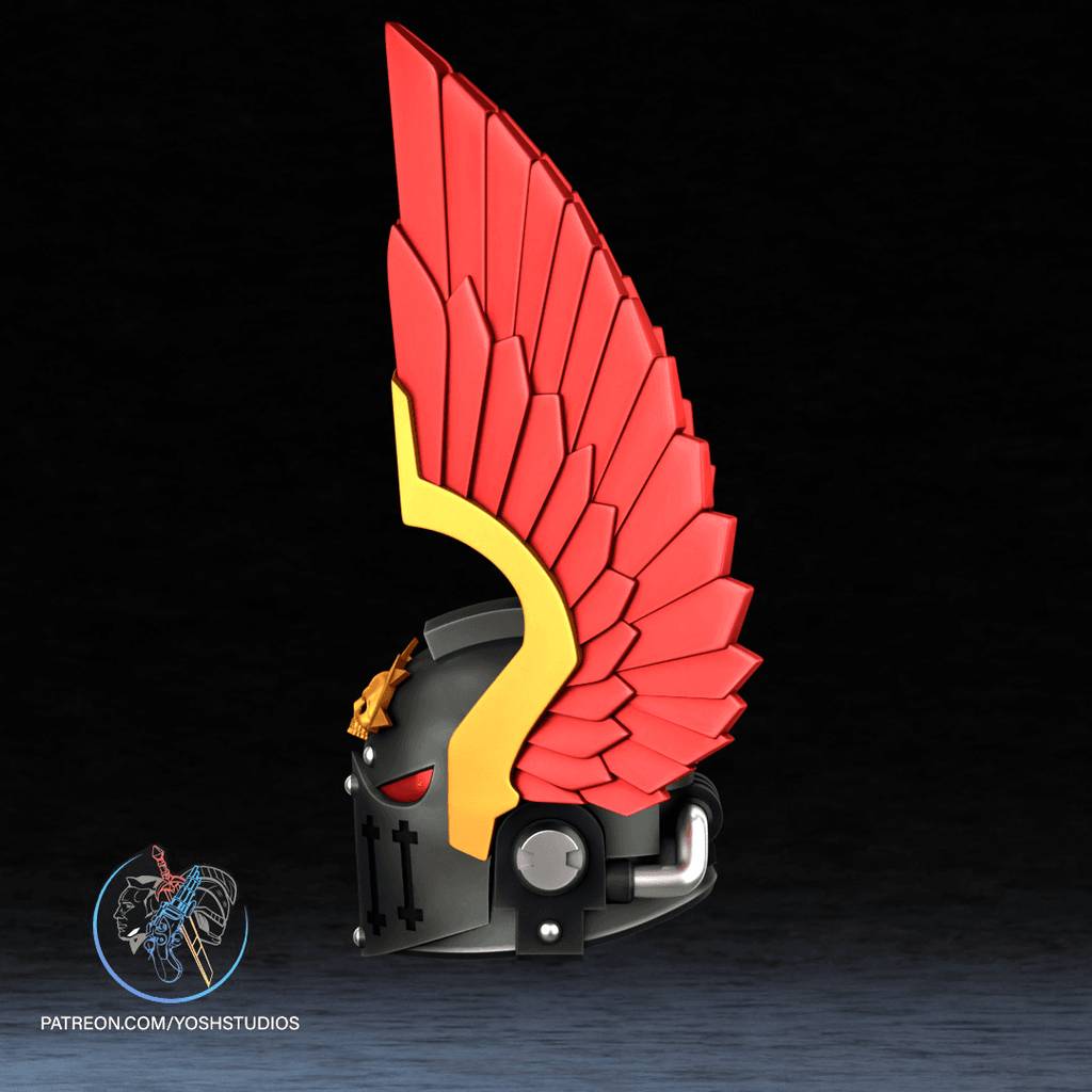 P站图纸印象馆 Yosh 战锤40k 莱昂艾尔庄森头盔 Yosh 战锤40k 莱昂艾尔庄森头盔