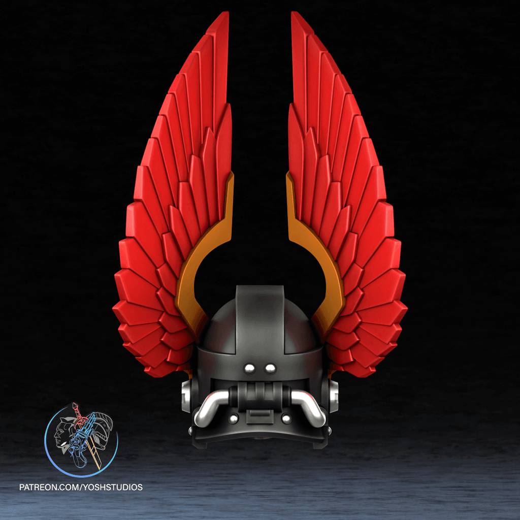 P站图纸印象馆 Yosh 战锤40k 莱昂艾尔庄森头盔 Yosh 战锤40k 莱昂艾尔庄森头盔