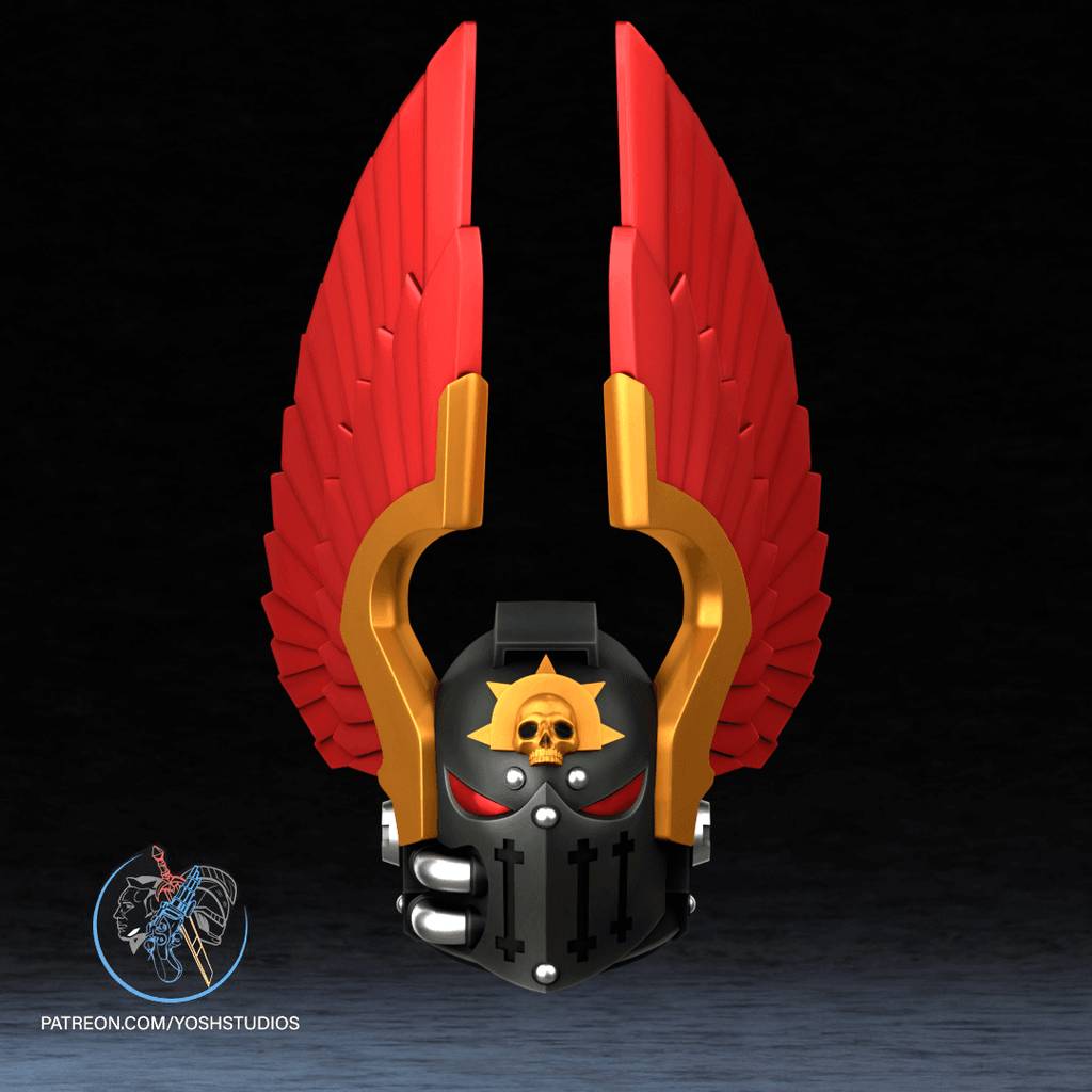 P站图纸印象馆 Yosh 战锤40k 莱昂艾尔庄森头盔 Yosh 战锤40k 莱昂艾尔庄森头盔