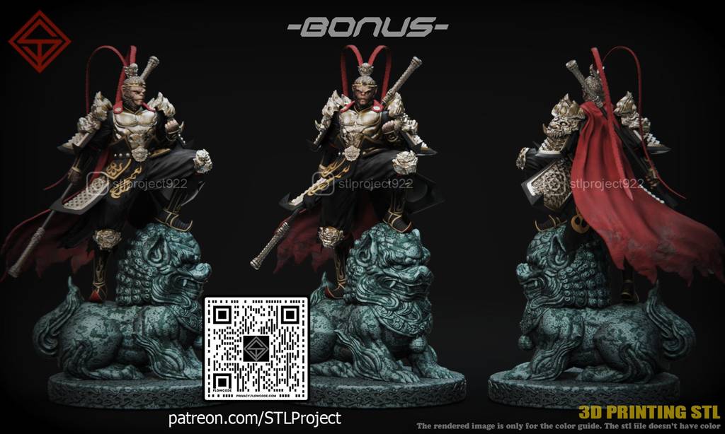 P站图纸印象馆 STL Project 美猴王 STL Project 美猴王