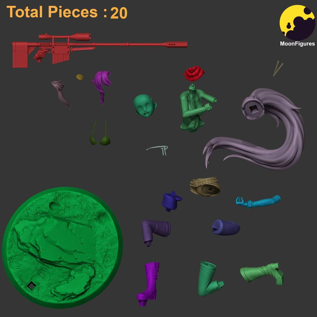 P站图纸印象馆 Moon Figures 天元突破红莲螺岩 优子 Moon Figures 天元突破红莲螺岩 优子