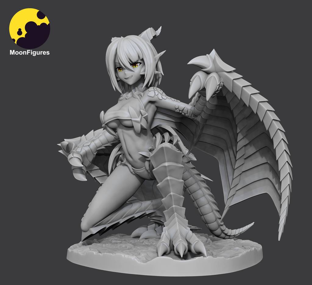 P站图纸印象馆 Moon Figures 魔物娘 苍龙 Moon Figures 魔物娘 苍龙