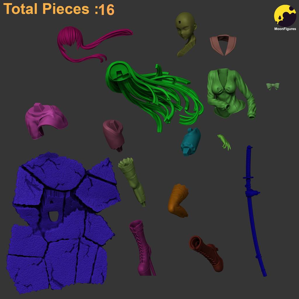 P站图纸印象馆 Moon Figures 学园默示录 毒岛冴子 Moon Figures 学园默示录 毒岛冴子