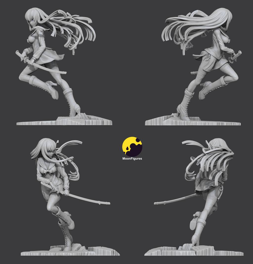 P站图纸印象馆 Moon Figures 学园默示录 毒岛冴子 Moon Figures 学园默示录 毒岛冴子