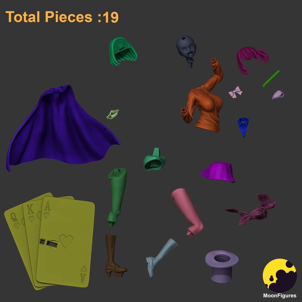 P站图纸印象馆 Moon Figures 魔术学姐 Moon Figures 魔术学姐