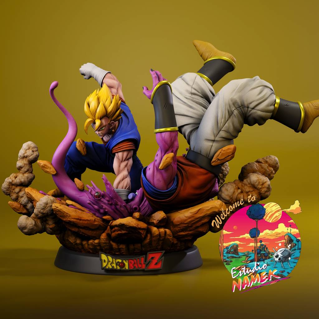 P站图纸印象馆 龙珠 魔人布欧和贝吉特 龙珠 魔人布欧和贝吉特