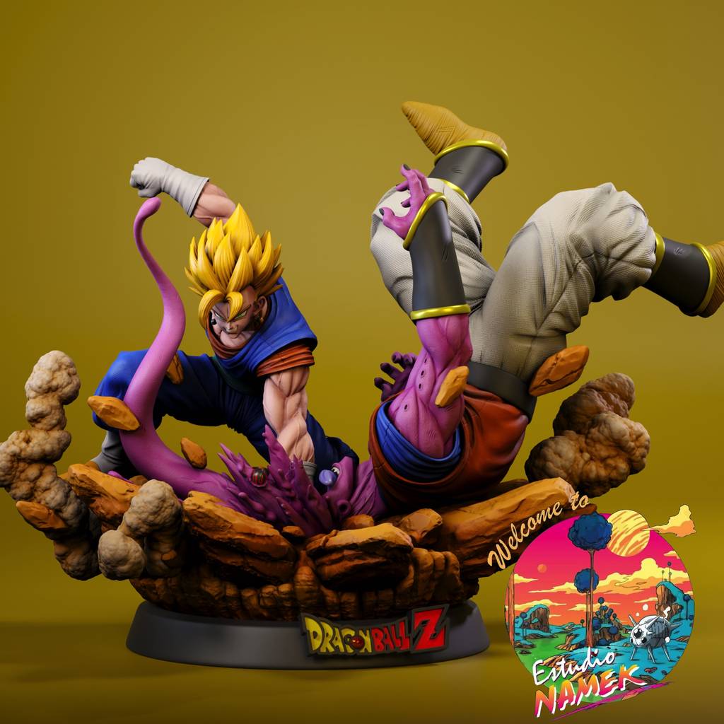 P站图纸印象馆 龙珠 魔人布欧和贝吉特 龙珠 魔人布欧和贝吉特