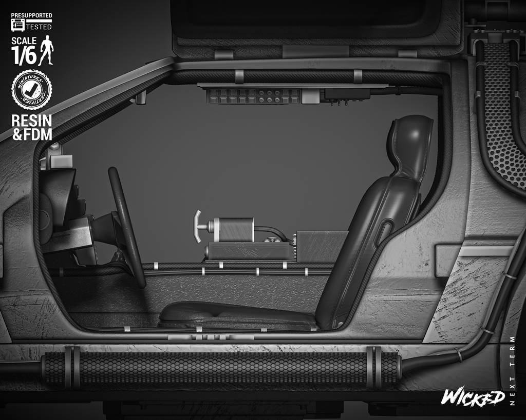 P站图纸印象馆 3DWicked 回到未来 DMC-12跑车 3DWicked 回到未来 DMC-12跑车
