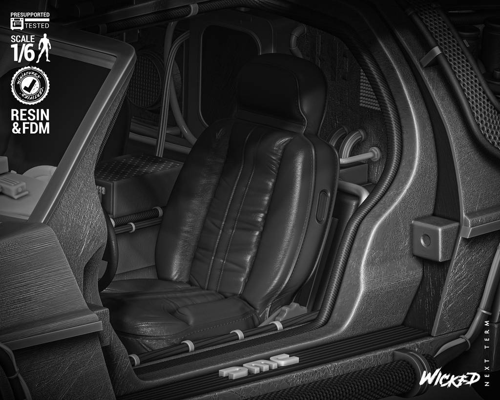 P站图纸印象馆 3DWicked 回到未来 DMC-12跑车 3DWicked 回到未来 DMC-12跑车