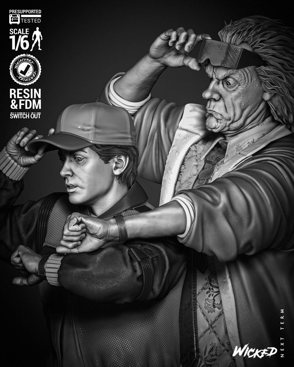 P站图纸印象馆 3DWicked 回到未来 3DWicked 回到未来