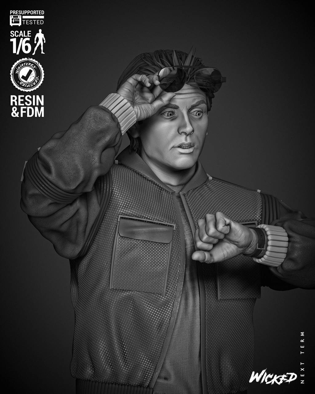 P站图纸印象馆 3DWicked 回到未来 马蒂·麦克弗莱 3DWicked 回到未来 马蒂·麦克弗莱