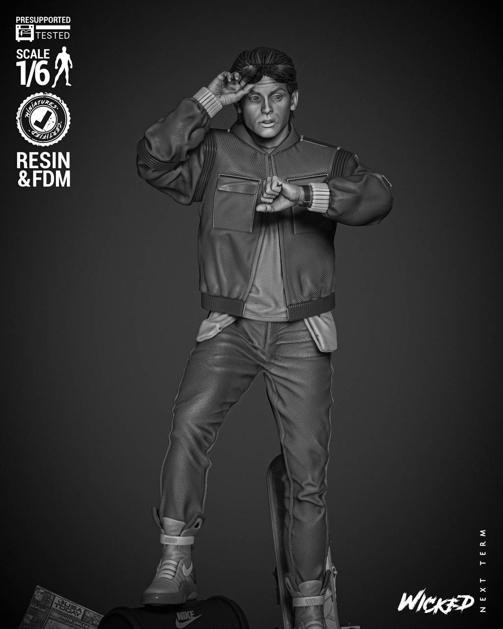 P站图纸印象馆 3DWicked 回到未来 马蒂·麦克弗莱 3DWicked 回到未来 马蒂·麦克弗莱