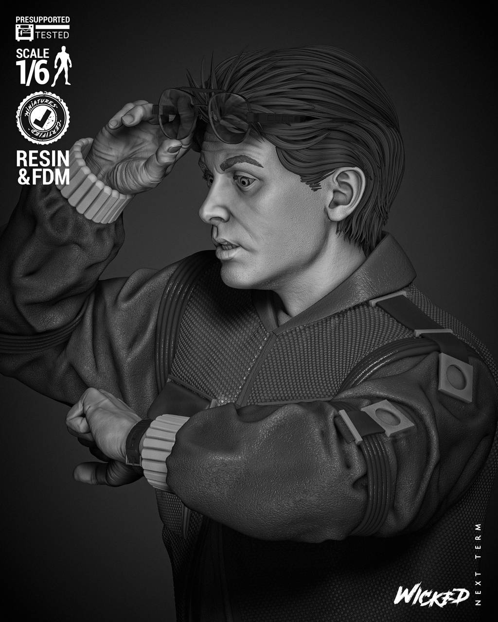 P站图纸印象馆 3DWicked 回到未来 马蒂·麦克弗莱 3DWicked 回到未来 马蒂·麦克弗莱