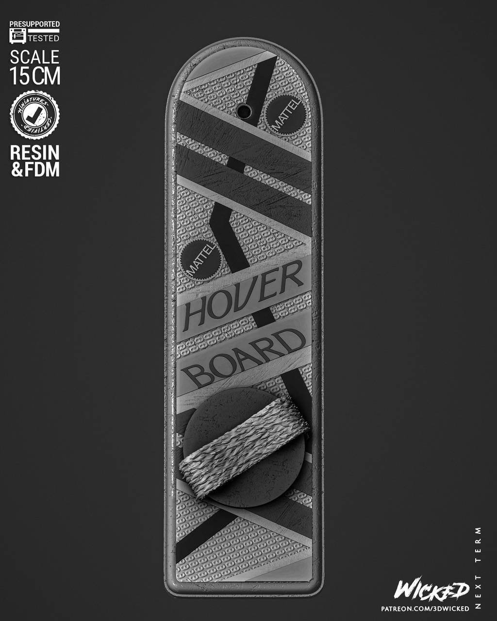 P站图纸印象馆 3DWicked 回到未来 悬浮滑板 3DWicked 回到未来 悬浮滑板