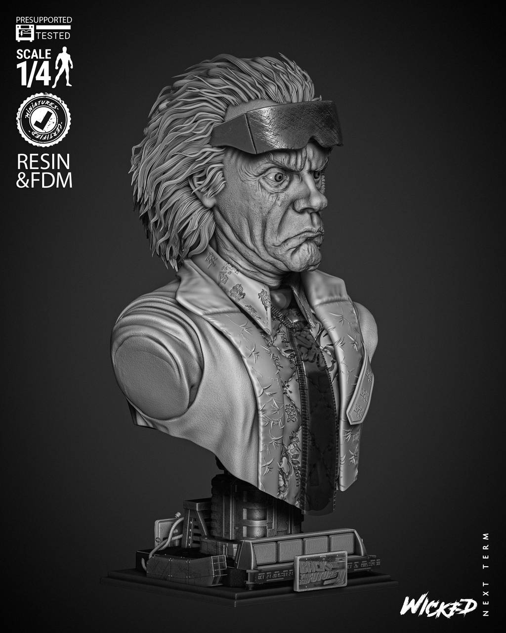 P站图纸印象馆 3DWicked 回到未来 布朗博士 3DWicked 回到未来 布朗博士