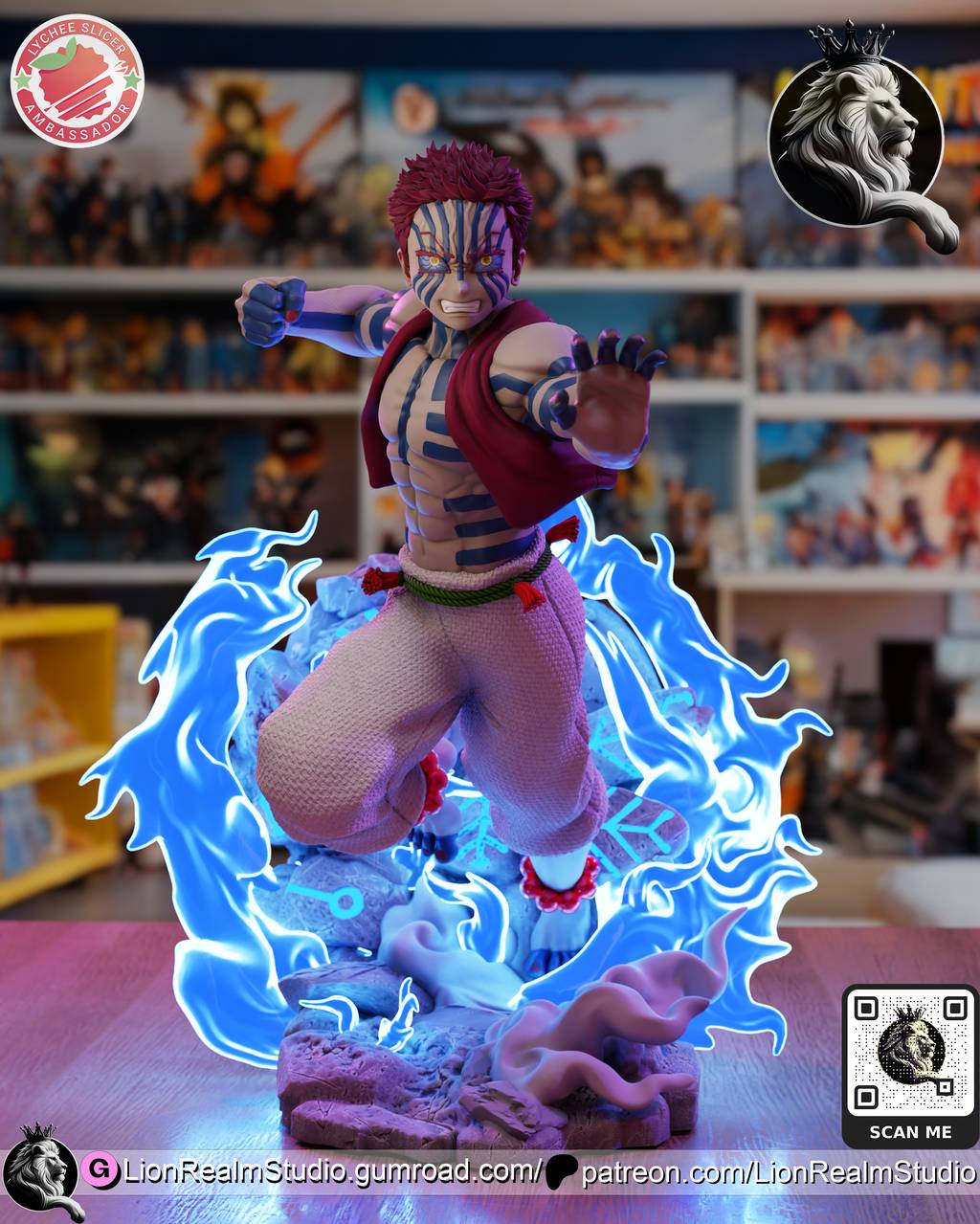 P站图纸印象馆 LionRealm 鬼灭之刃 猗窝座 LionRealm 鬼灭之刃 猗窝座