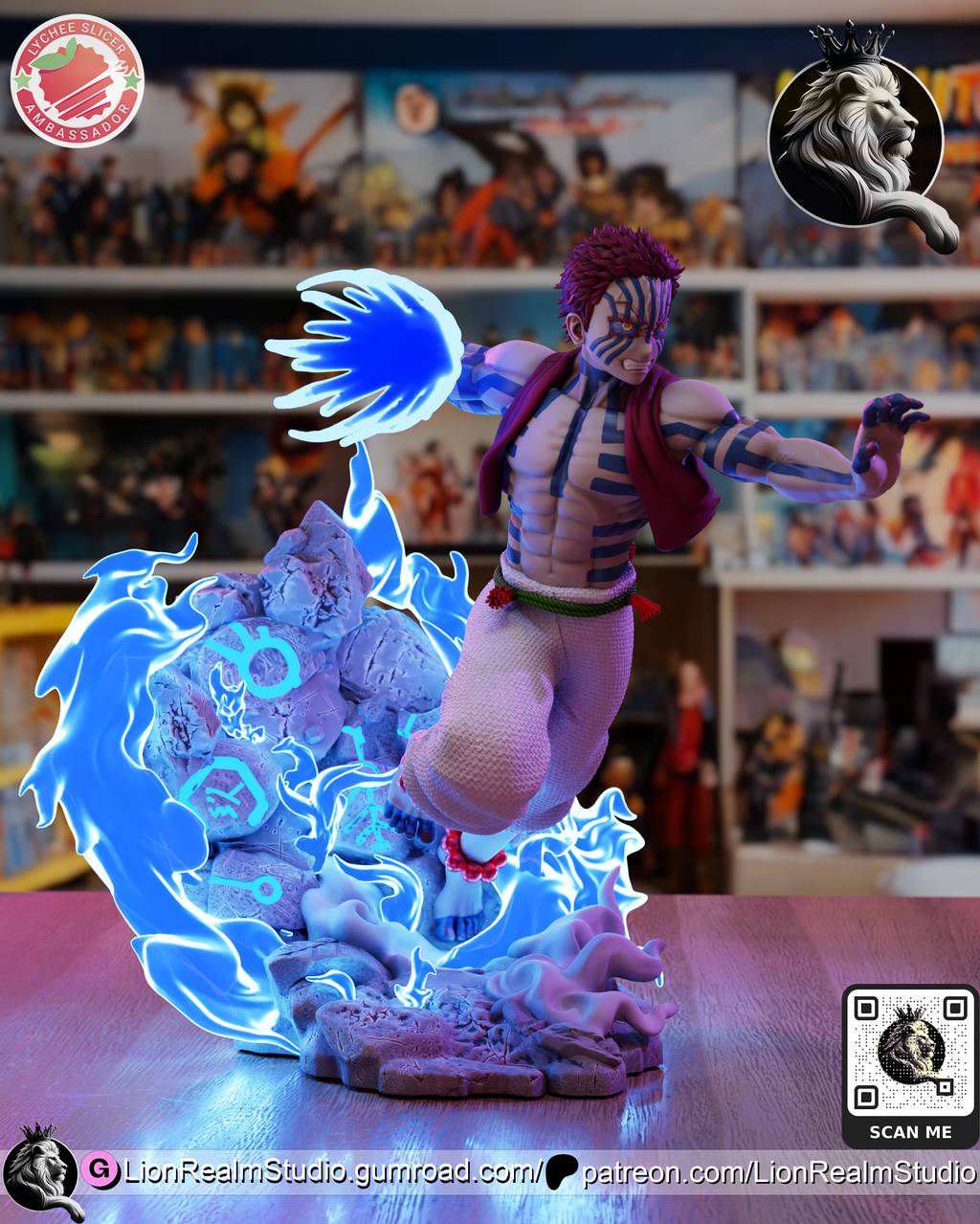 P站图纸印象馆 LionRealm 鬼灭之刃 猗窝座 LionRealm 鬼灭之刃 猗窝座