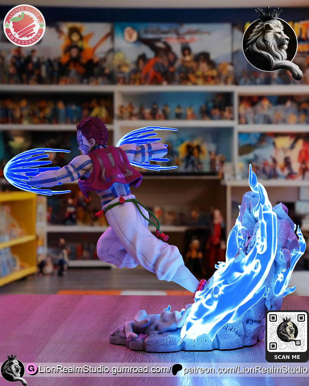 P站图纸印象馆 LionRealm 鬼灭之刃 猗窝座 LionRealm 鬼灭之刃 猗窝座