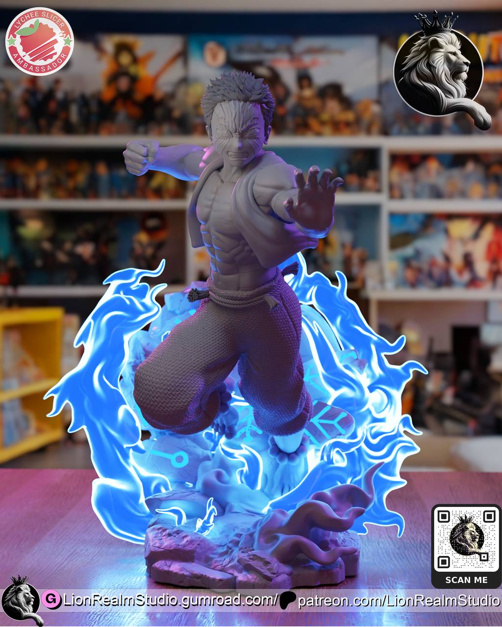 P站图纸印象馆 LionRealm 鬼灭之刃 猗窝座 LionRealm 鬼灭之刃 猗窝座