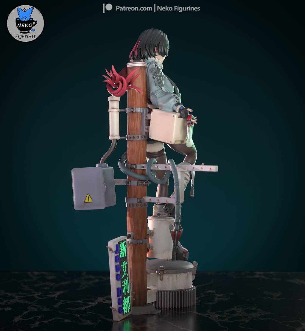 P站图纸印象馆 Neko 绝区零 简·杜 Neko 绝区零 简·杜