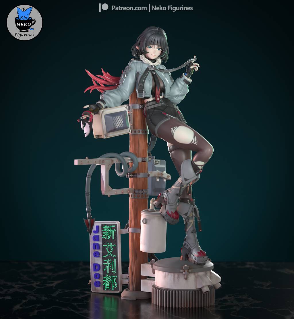 P站图纸印象馆 Neko 绝区零 简·杜 Neko 绝区零 简·杜