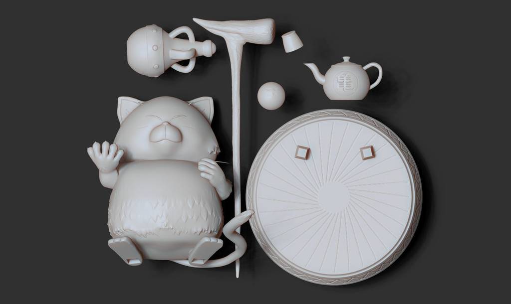 P站图纸印象馆 龙珠 猫仙人 龙珠 猫仙人