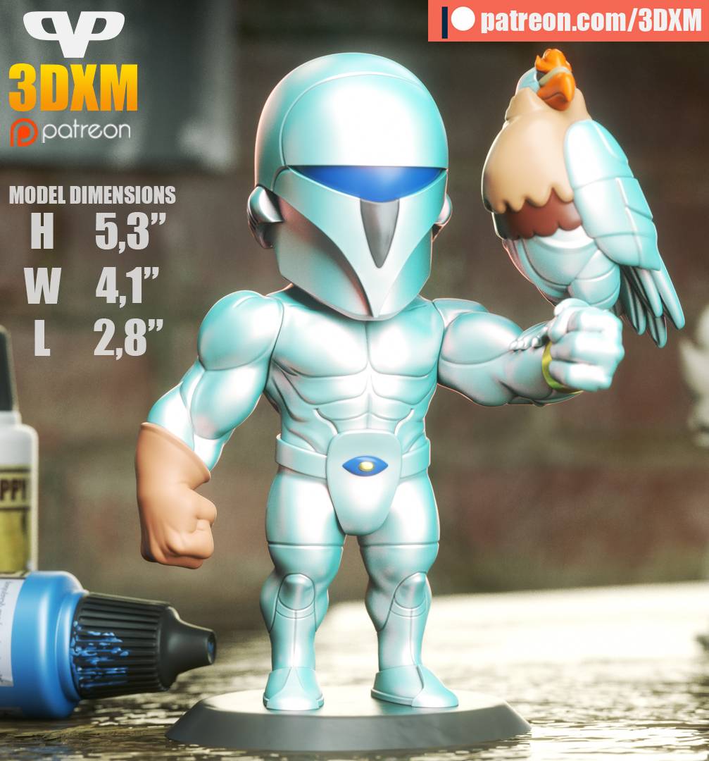 P站图纸印象馆 Chibi STL 漫威 快银 Chibi STL 漫威 快银