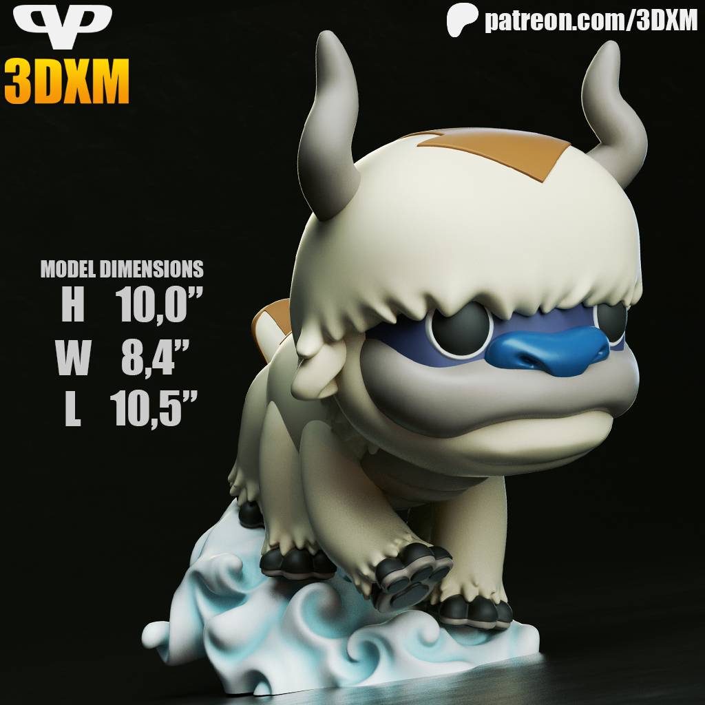 P站图纸印象馆 Chibi STL 最后的气宗 阿帕 Chibi STL 最后的气宗 阿帕