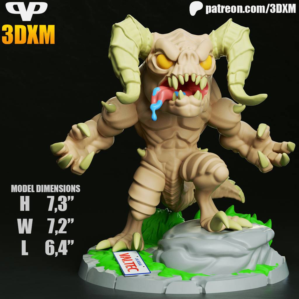 P站图纸印象馆 Chibi STL 辐射 死亡爪 Chibi STL 辐射 死亡爪