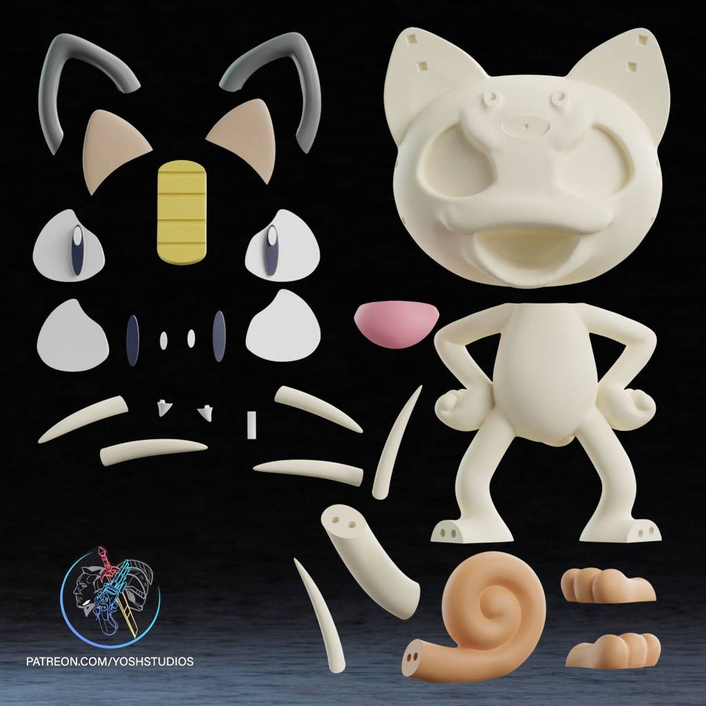 P站图纸印象馆 Yosh 精灵宝可梦 喵喵 Yosh 精灵宝可梦 喵喵