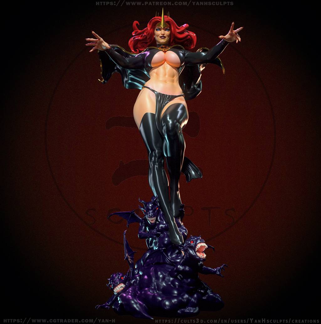 P站图纸印象馆 Yan H 漫威 红皇后 玛德琳·普莱尔 Yan H 漫威 红皇后 玛德琳·普莱尔