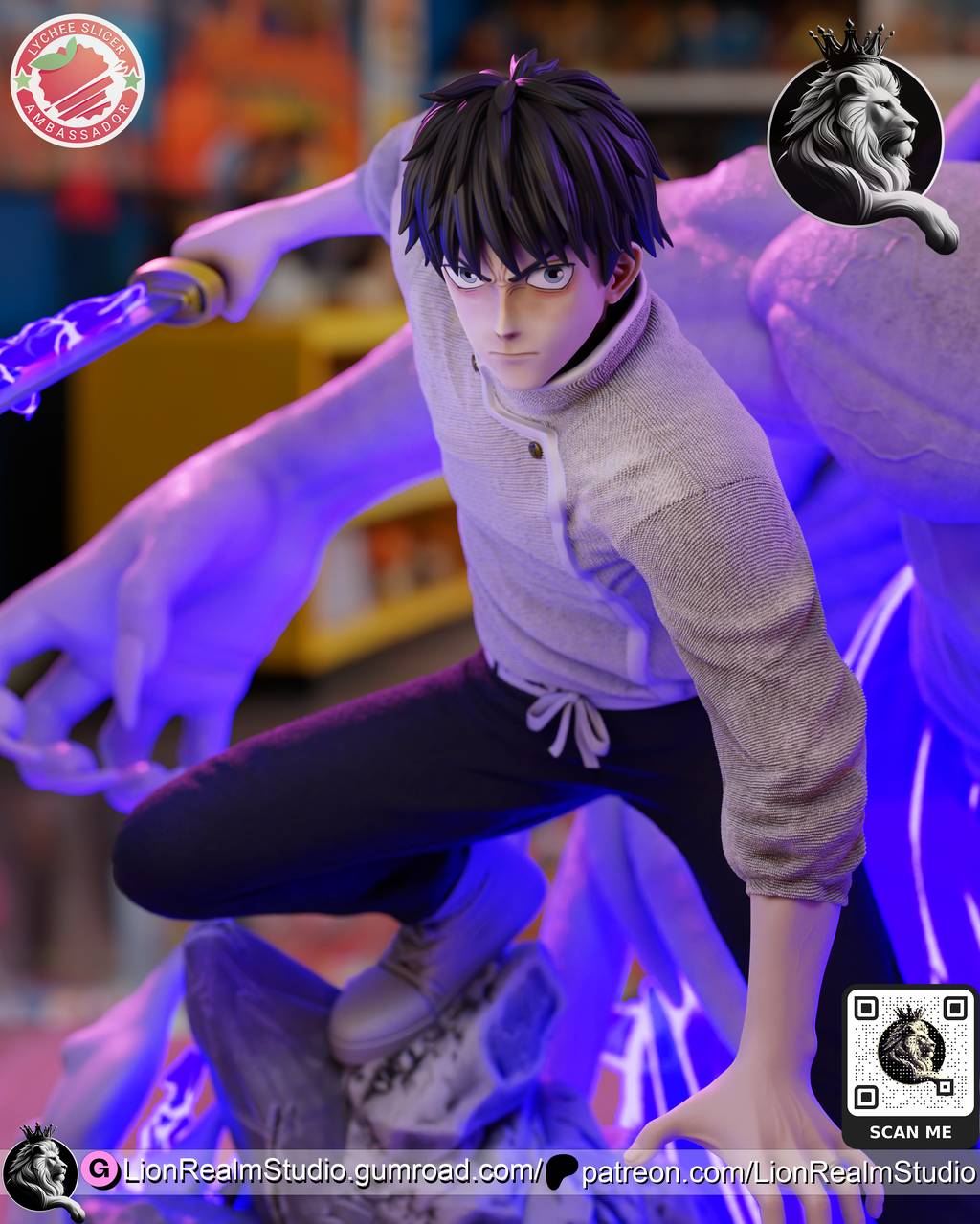 P站图纸印象馆 LionRealm 咒术回战 乙骨忧太 LionRealm 咒术回战 乙骨忧太