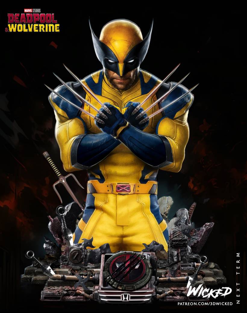 P站图纸印象馆 3DWicked 漫威 金钢狼 3DWicked 漫威 金钢狼