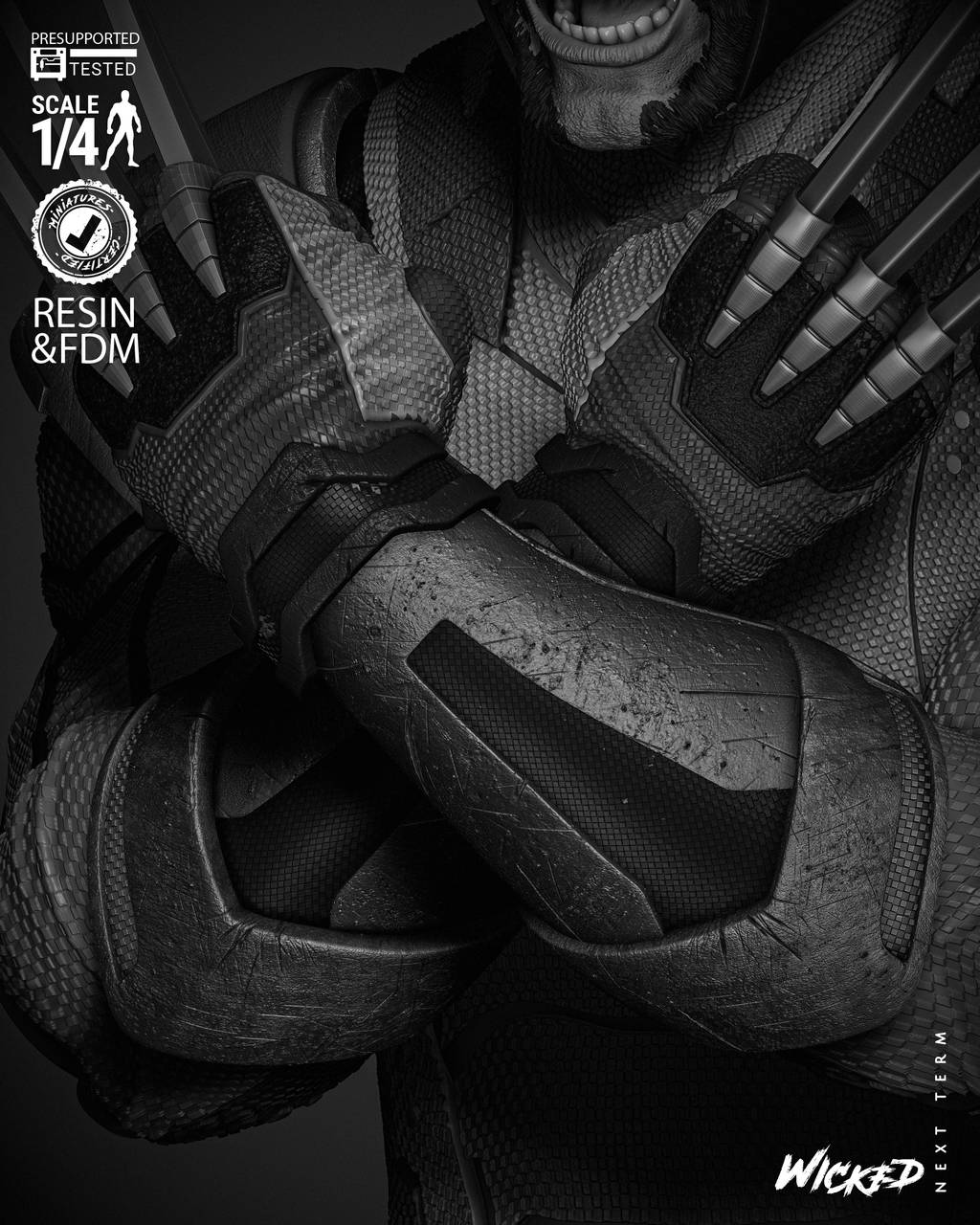 P站图纸印象馆 3DWicked 漫威 金钢狼 3DWicked 漫威 金钢狼