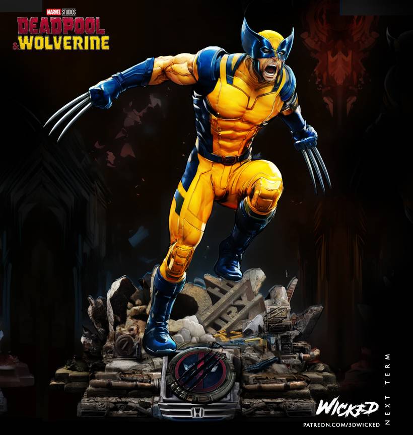 P站图纸印象馆 3DWicked 漫威 金钢狼 3DWicked 漫威 金钢狼