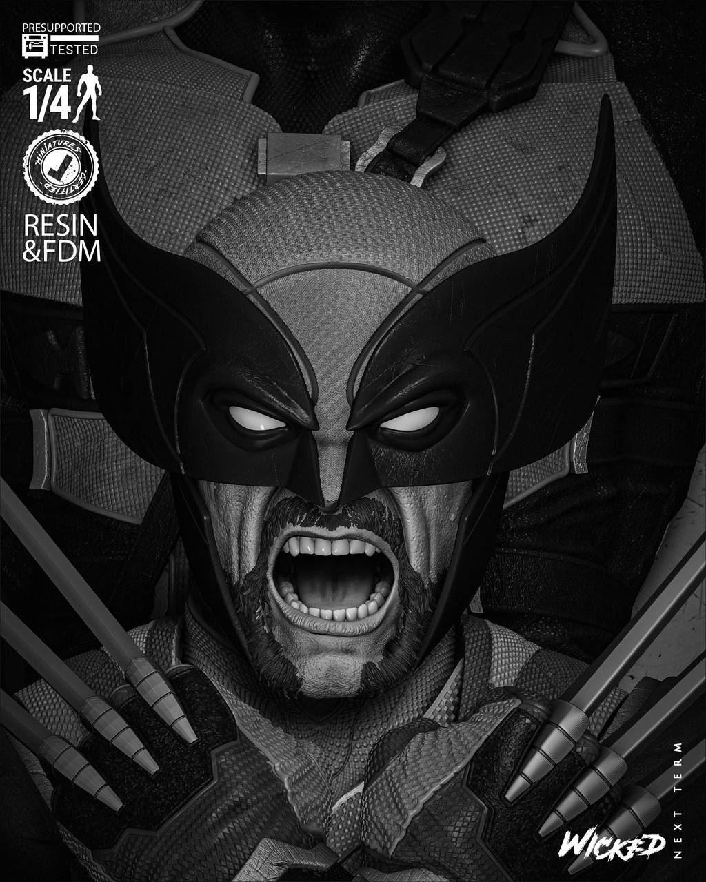 P站图纸印象馆 3DWicked 漫威 死待和金钢狼 3DWicked 漫威 死待和金钢狼