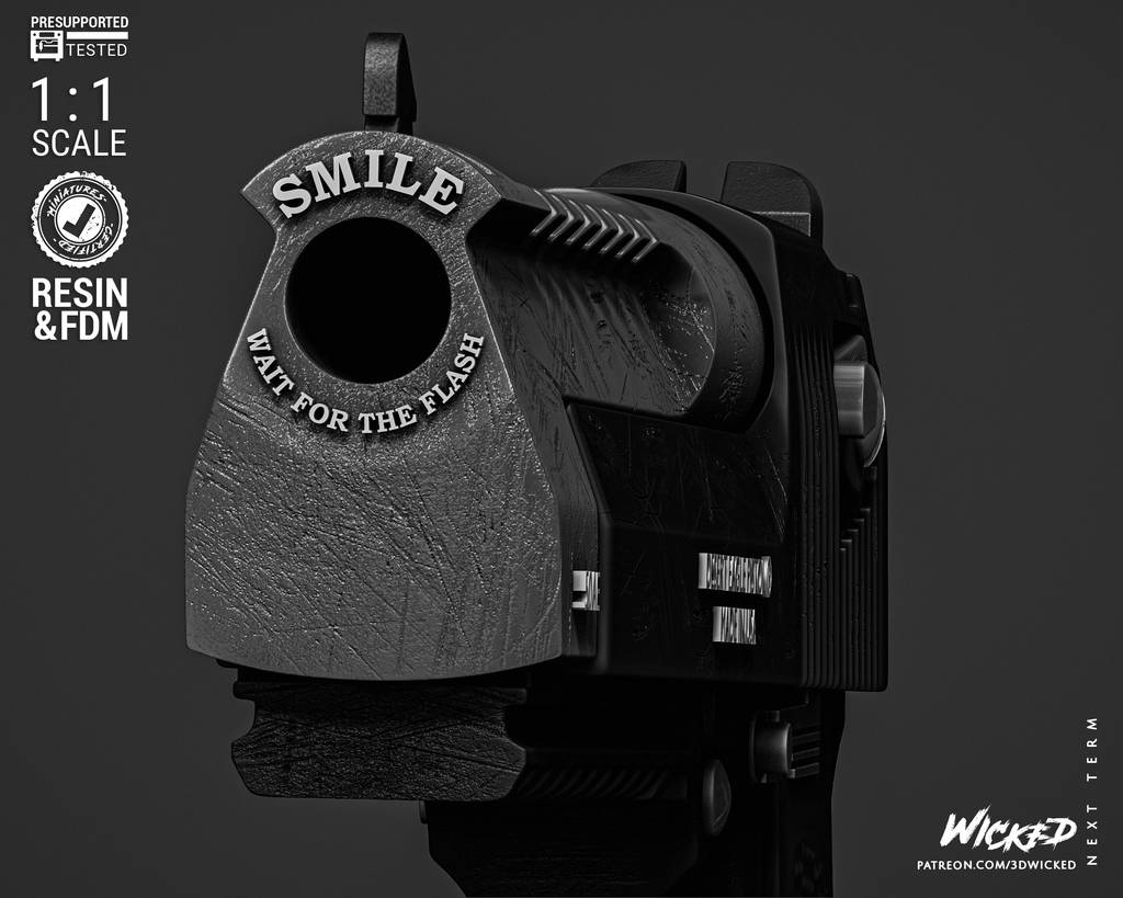 P站图纸印象馆 3DWicked 漫威 死待的手枪 3DWicked 漫威 死待的手枪